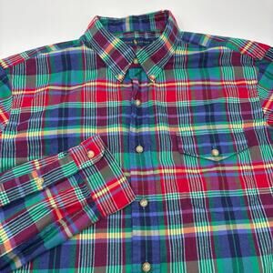 Ralph Lauren Multicolor XL Plaid Long Sleeve Flannel Shirt
